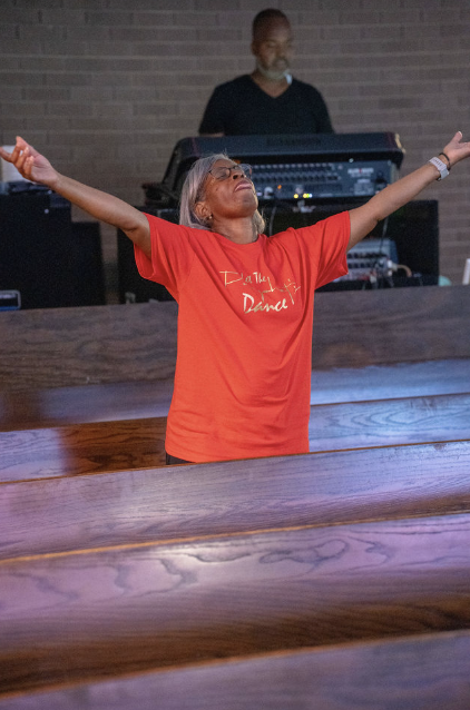 Woman in prayer