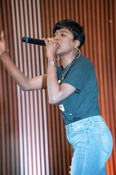 Singers performing